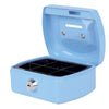 Pavo - Money box with coin slot 125x95x60mm light blue