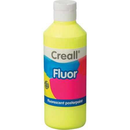 Creall - Poster paint fluoro yellow 250ml