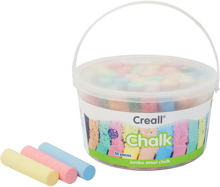 Creall - Havo sidewalk chalk Chalk bucket of 50 pieces