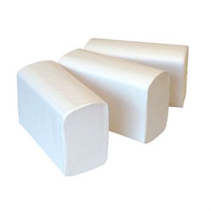 Cleaninq - Toalla plegada múltiple 20,6x32cm blanca hoja 25x120