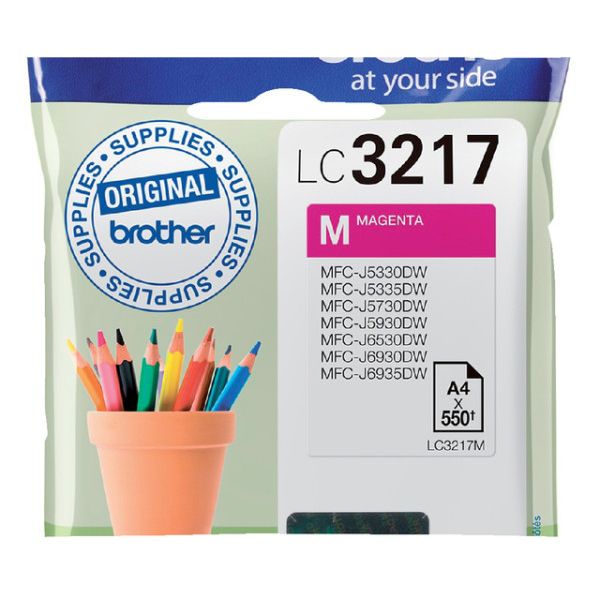 Brother - Cartuccia d'inchiostro LC-3217M rosso