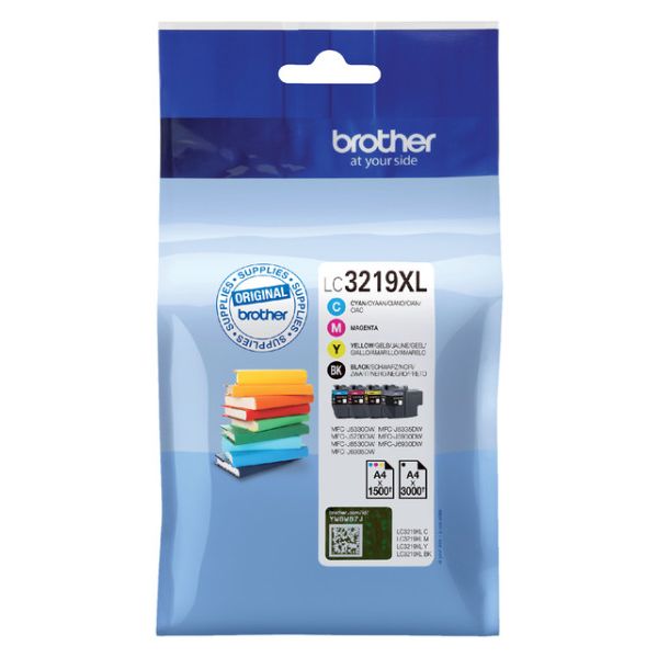 Brother - Cartucho de tinta LC-3219XL negro + 3 colores | 4 piezas