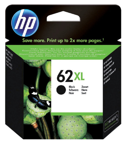 HP - Cartouche d'encre C2P05AE 62XL noir | 60 pièces