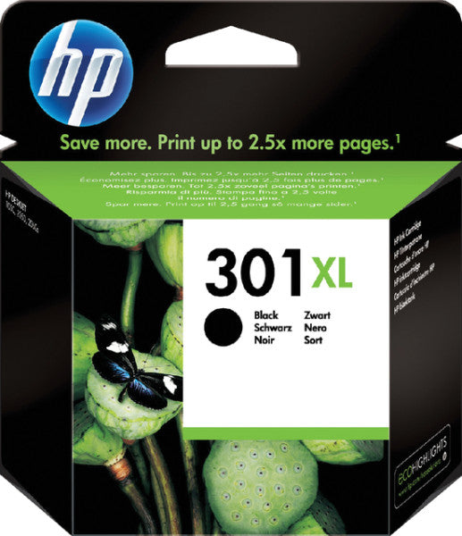 HP - Cartucho de tinta CH563EE 301XL negro