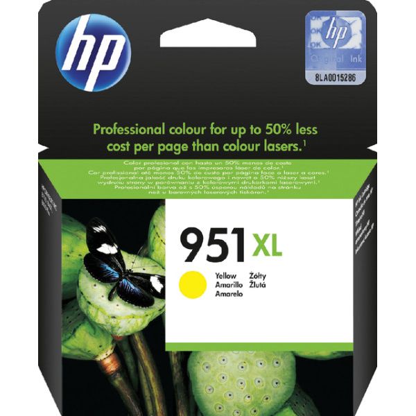 HP 951XL originele high-capacity gele inktcartridge | 50 stuks