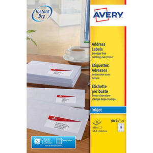 Avery - Etichetta J8161-25 63,5x46,6mm bianco 450 pezzi