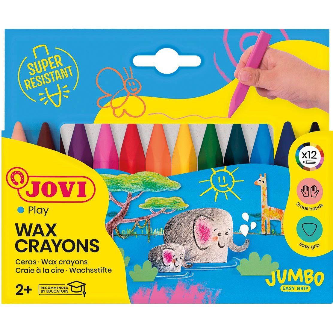 Jovi - Waskrace Jovi Easy Grip Set von 12 Farben