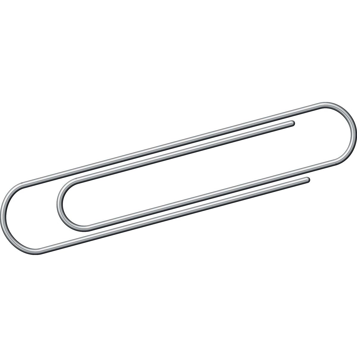 Kangaro - Büroklammern 75 mm rund verzinkt, Karton à 100 Stück