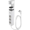 IOIO - Steckdose SL3000, 3 Steckdosen und 3 USB-Anschlüsse, Tischklemme, weiß