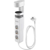 IOIO - socket SL3000, 3 sockets and 3 USB ports, table clamp, white
