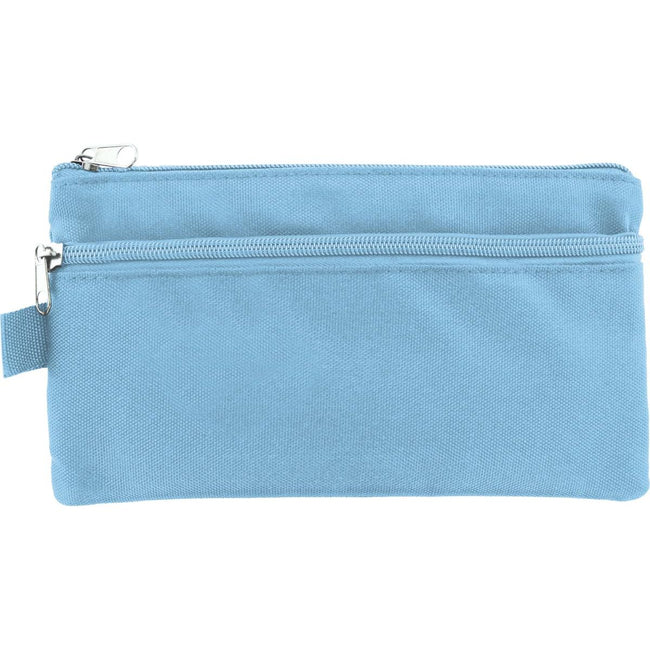 Kangaro - pencil case, flat, 21 x 11 cm, pastel blue