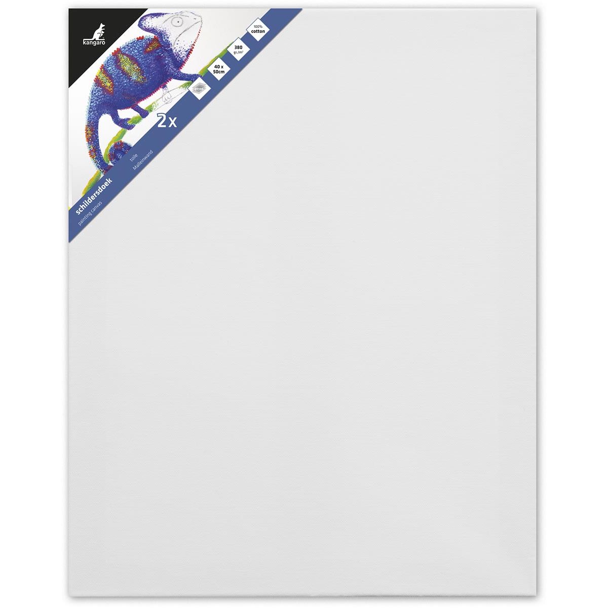 Kangaro -  bespannen spieraam, ft 40 x 50 cm, set van 2 stuks