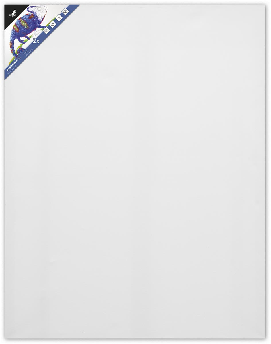 Kangaro -  bespannen spieraam 3D, ft 70 x 90 cm, set van 2 stuks