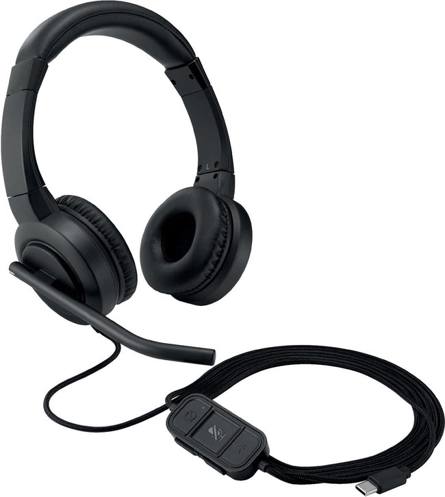 Casque Kensington-USB-C H1000, à l'oreille, noir