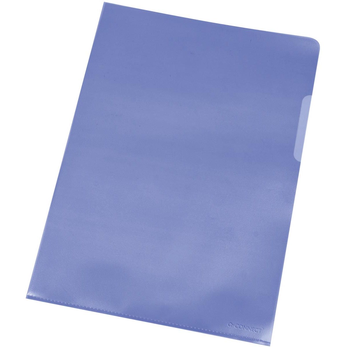 Q-CONNECT -   L-map blauw 120 micron pak van 100 stuks