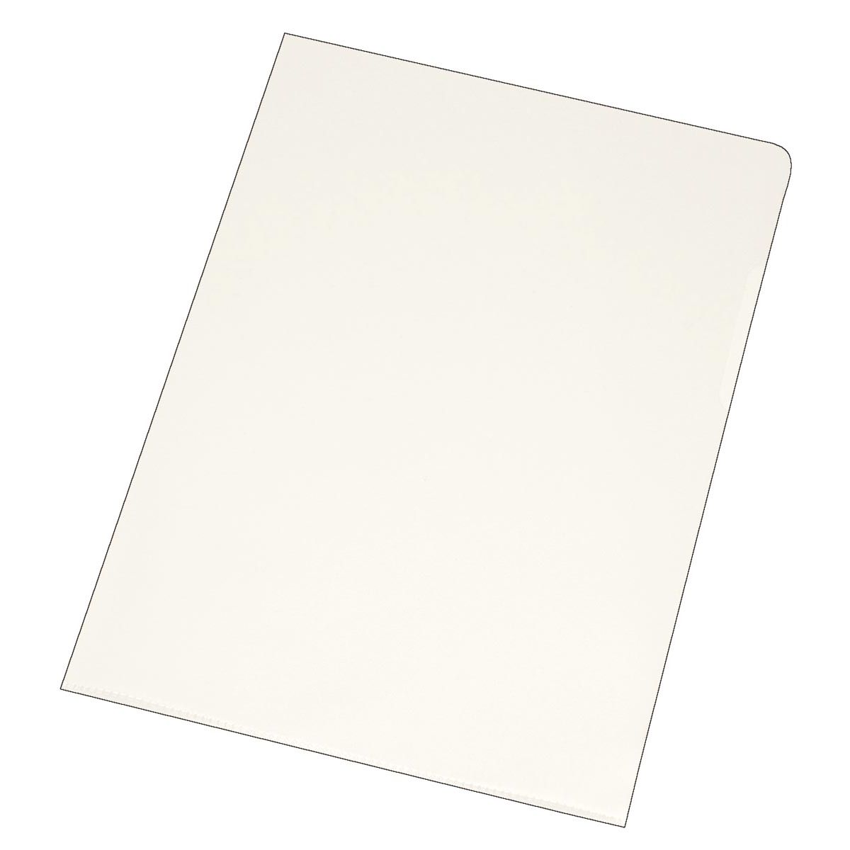 Q-CONNECT -   L-map, gekorreld, 120 micron, pak van 100 stuks