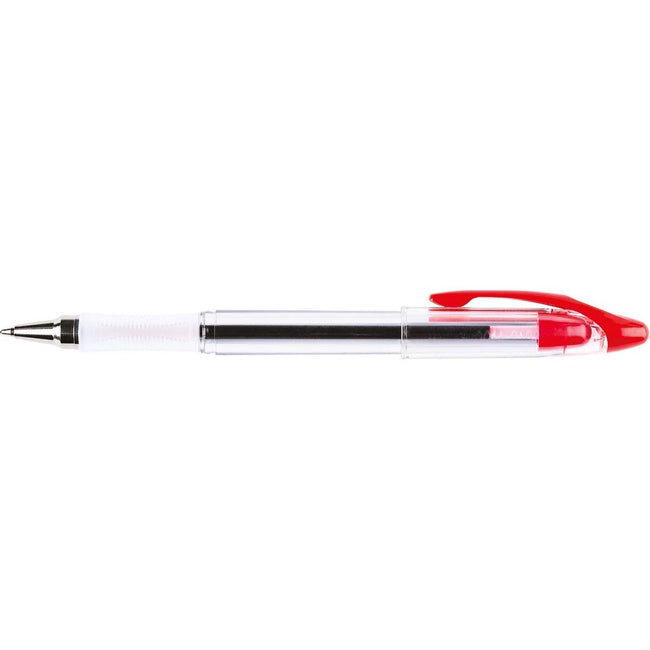 Q-CONNECT -   Delta balpen, 0,4 mm, medium rood