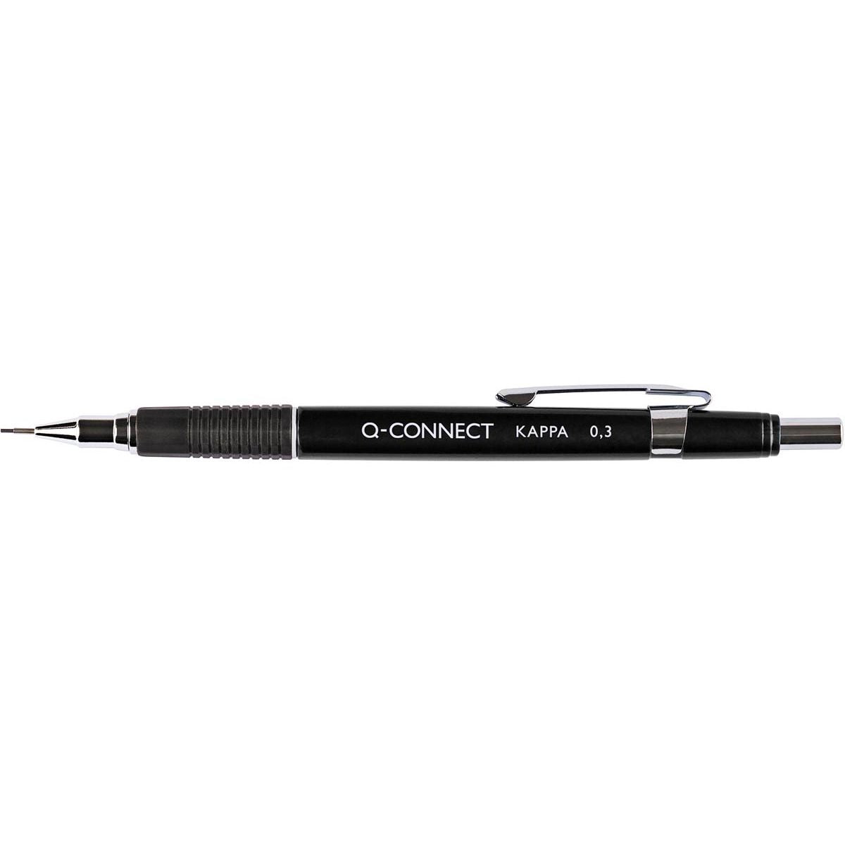 Q-CONNECT - portaminas Kappa 0,3 mm negro