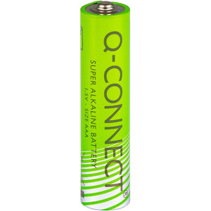 Q-CONNECT -   batterij, alkaline, AAA, blister van 4 stuks