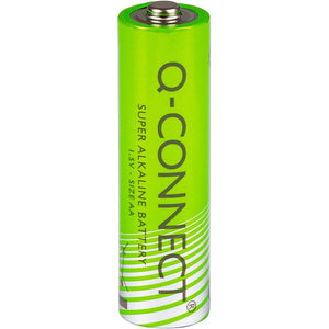 Q-CONNECT -   batterij, alkaline, AA, blister van 4 stuks