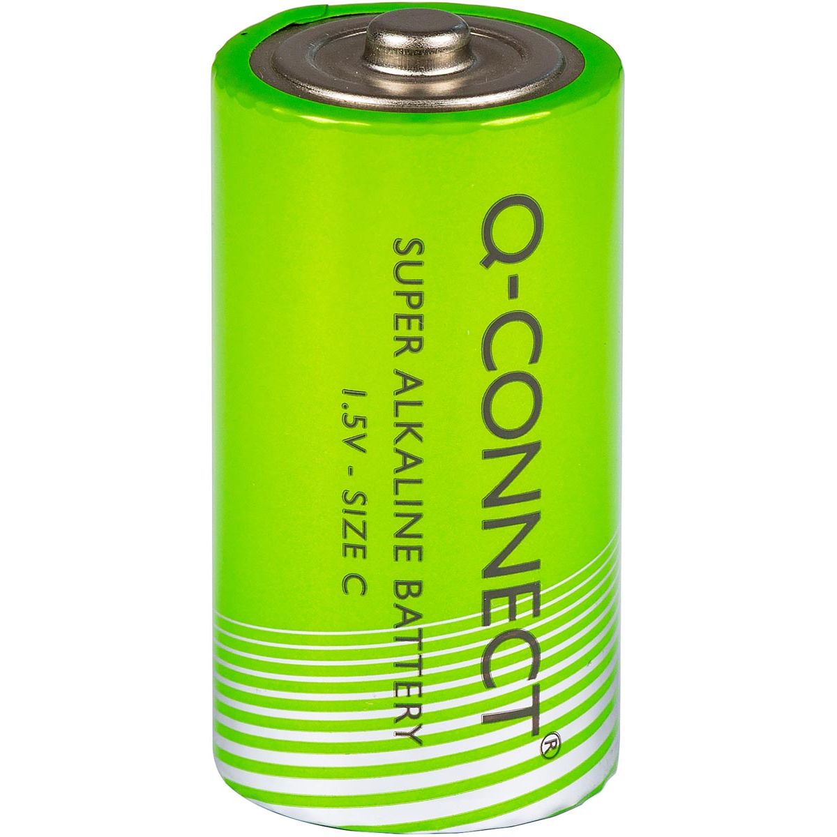 Q-CONNECT - batteria alcalina C, blister da 2 pezzi