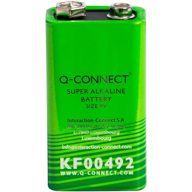 Q-CONNECT - batteria alcalina, E, 9V
