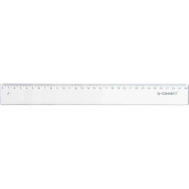 Q-CONNECT - measuring stick, plastic, in case, 30 cm