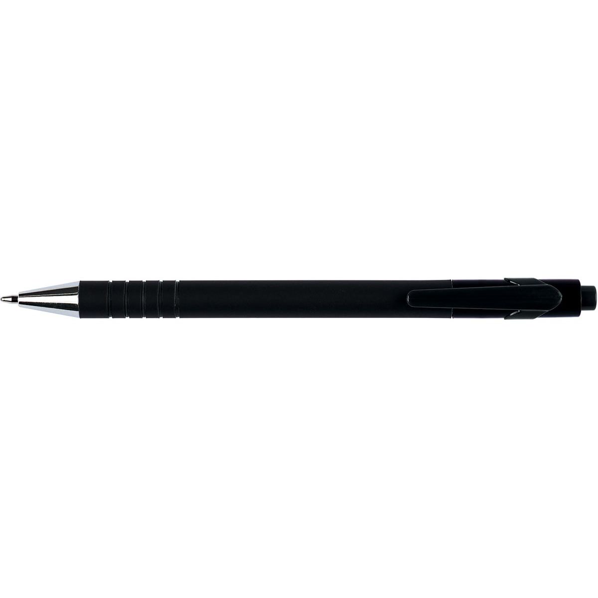 Q-CONNECT - penna a sfera Lambda, 0,5 mm, punta media, nera