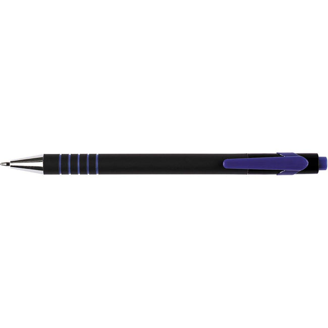 Q-CONNECT - stylo à bille Lambda, 0,5 mm, pointe moyenne, bleu