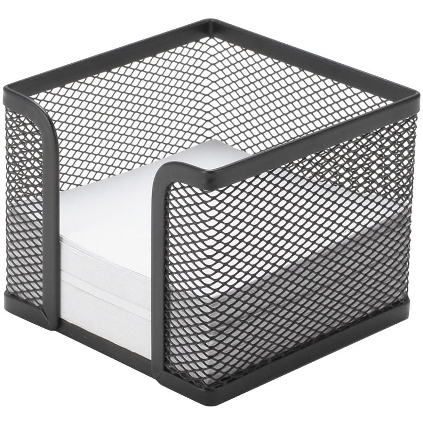 Q-CONNECT - cubo de notas, metal, negro