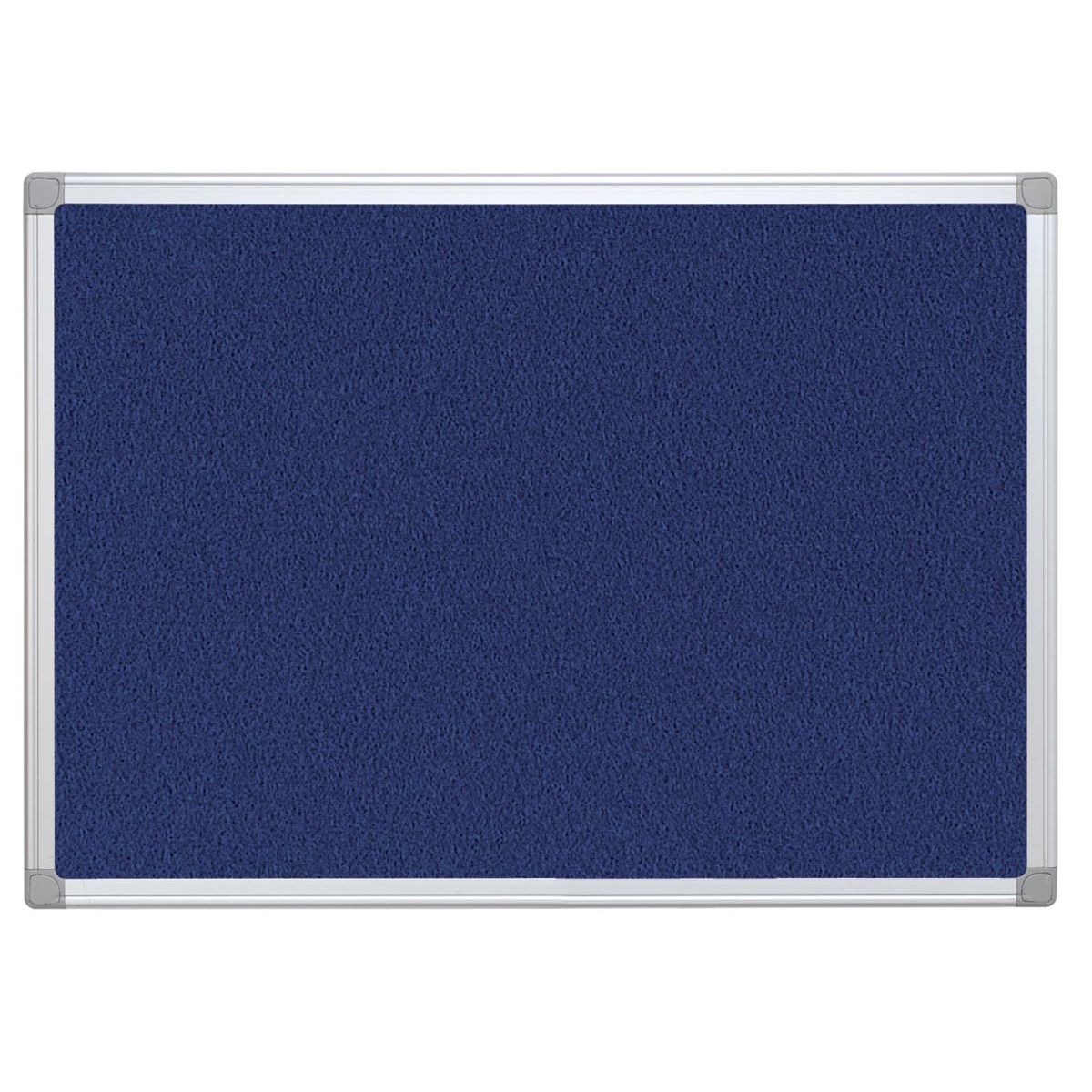 Q-CONNECT -   textielbord, met aluminium frame, 90 x 60 cm, blauw