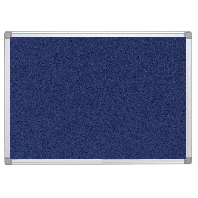 Q-CONNECT -   textielbord, met aluminium frame, 90 x 60 cm, blauw