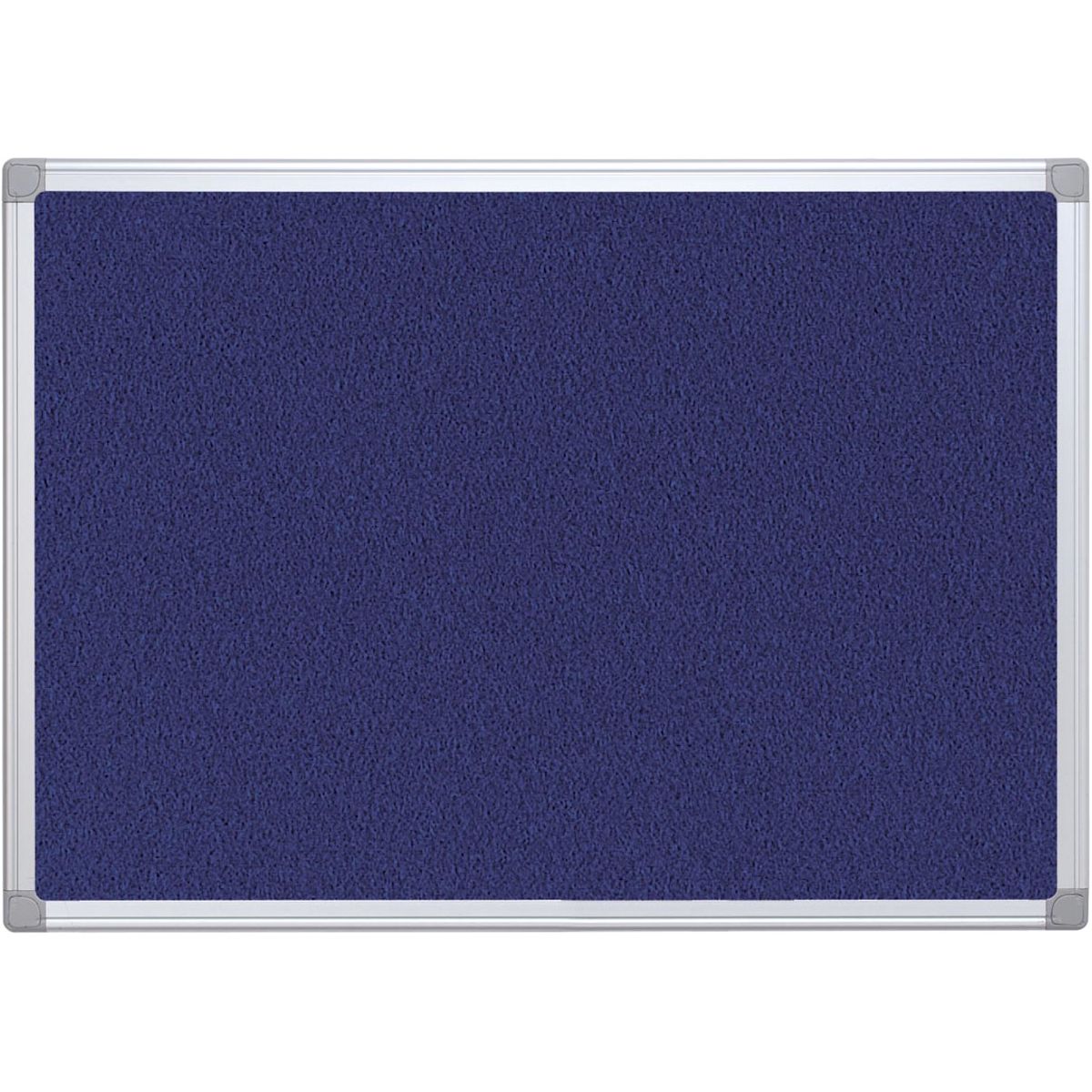 Q-CONNECT -  textielbord met aluminium frame 90 x 60 cm blauw