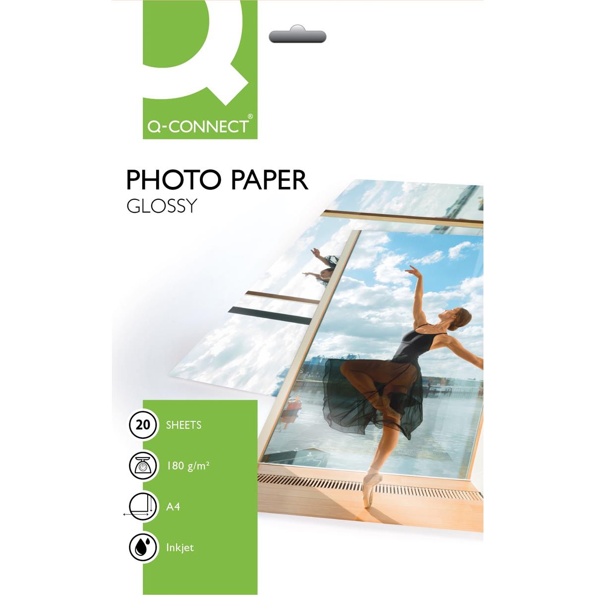 Q-CONNECT - Q-CONNECT fotopapier, ft A4, 180 g, pak van 20 vel