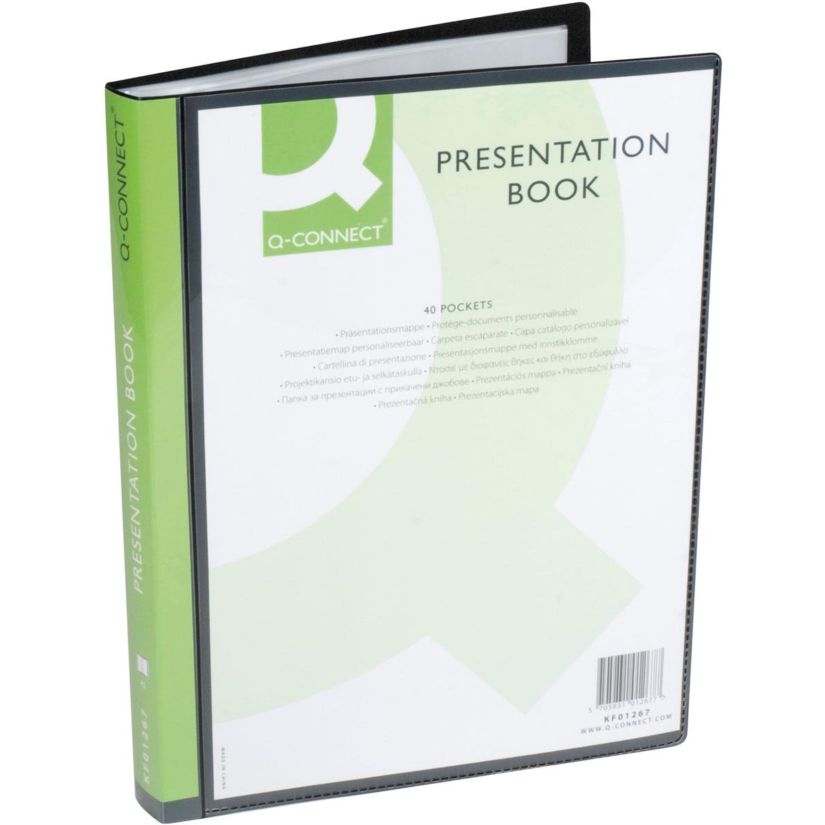 Q-CONNECT - album personalizzabile A4 40 tasche nero