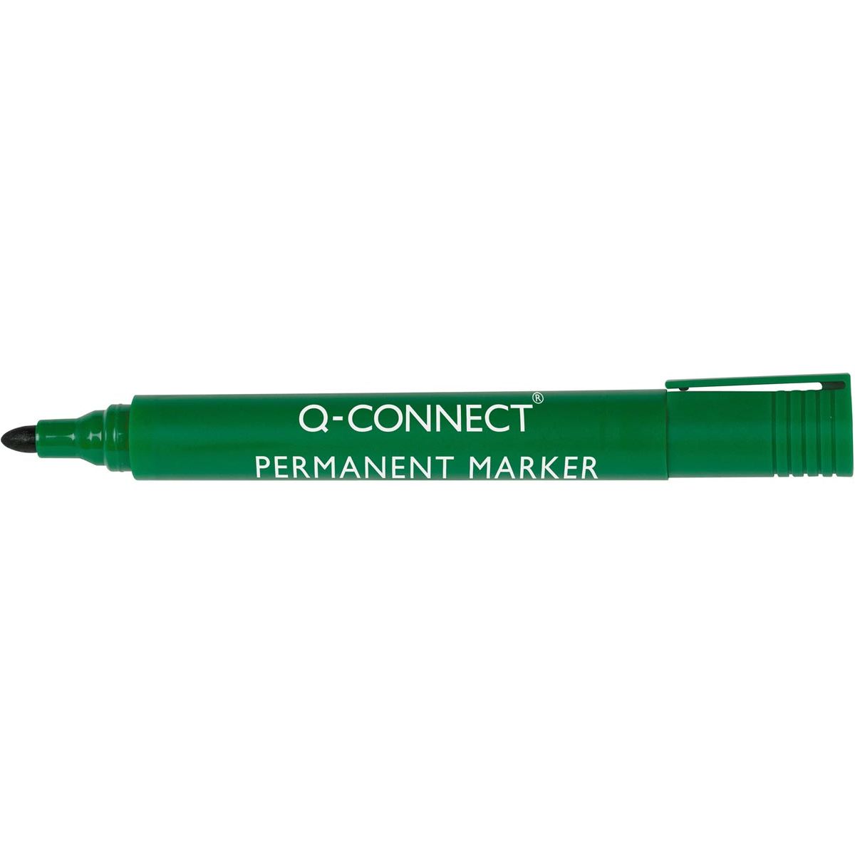 Q-CONNECT - Q-CONNECT permanent marker, 2-3 mm, ronde punt, groen