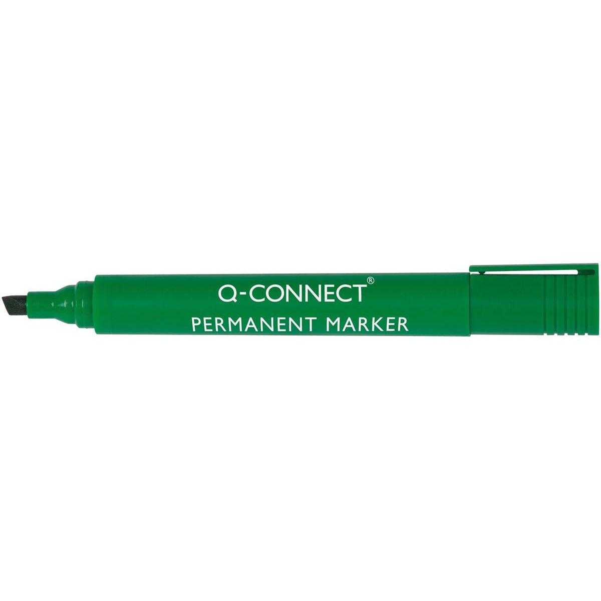 Q-CONNECT - pennarello indelebile, 2-5 mm, punta smussata, verde