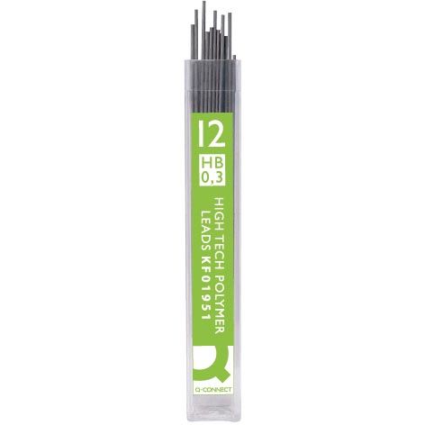 Q-CONNECT - mine 0,3 mm HB confezione da 12 pezzi