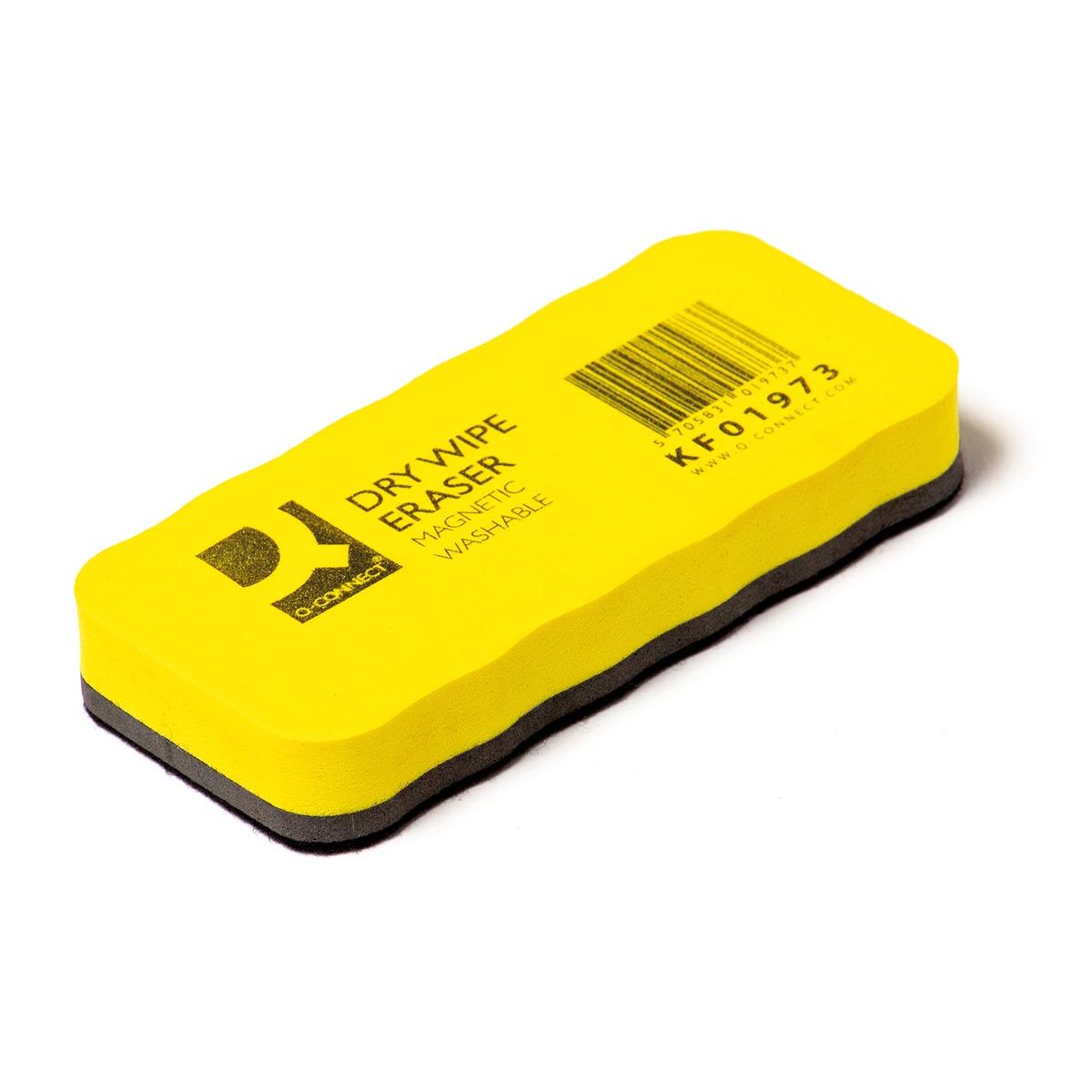 Q-CONNECT - cancellino per lavagna, magnetico, lavabile, giallo