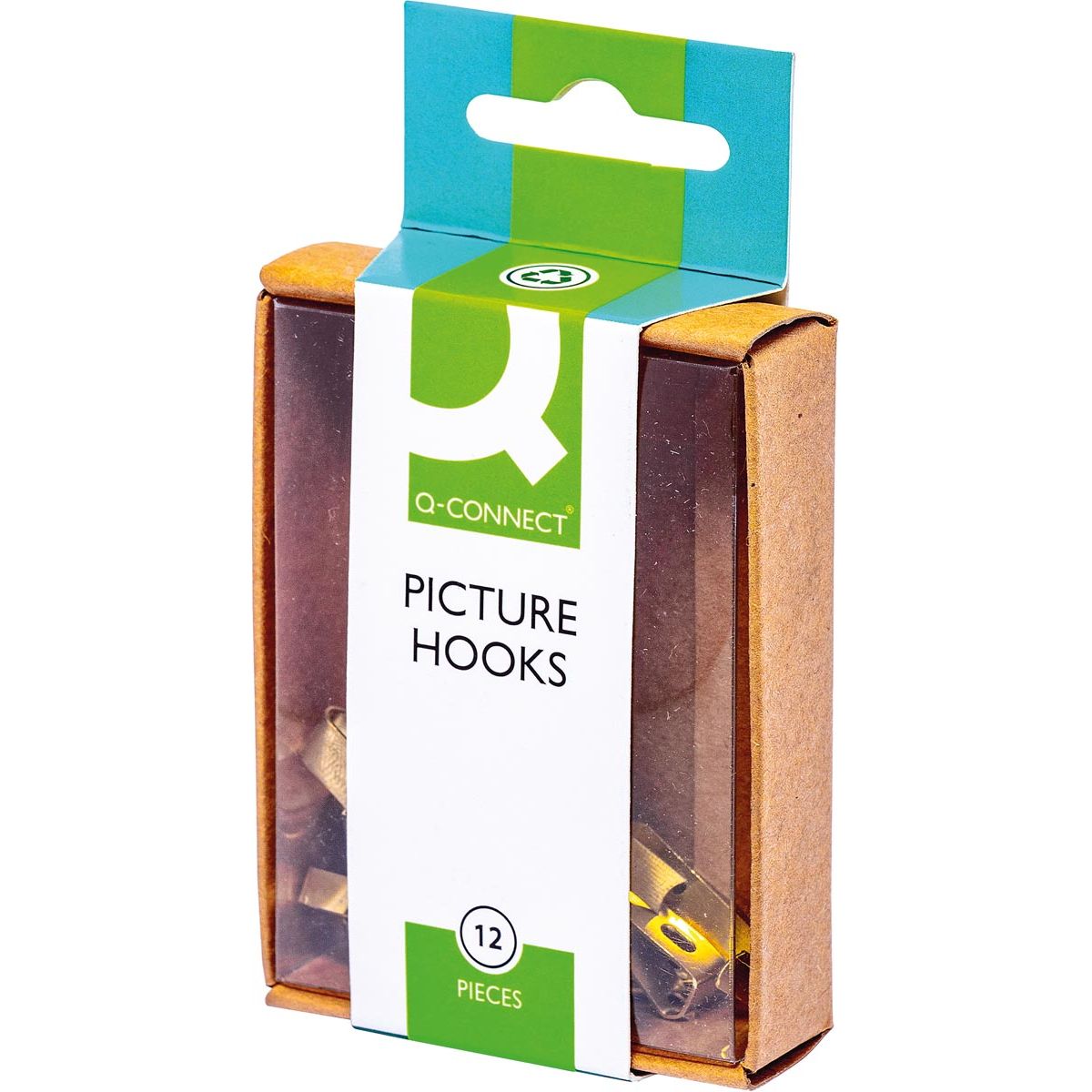 Q-CONNECT -   foto haak staal doos van 20 stuks