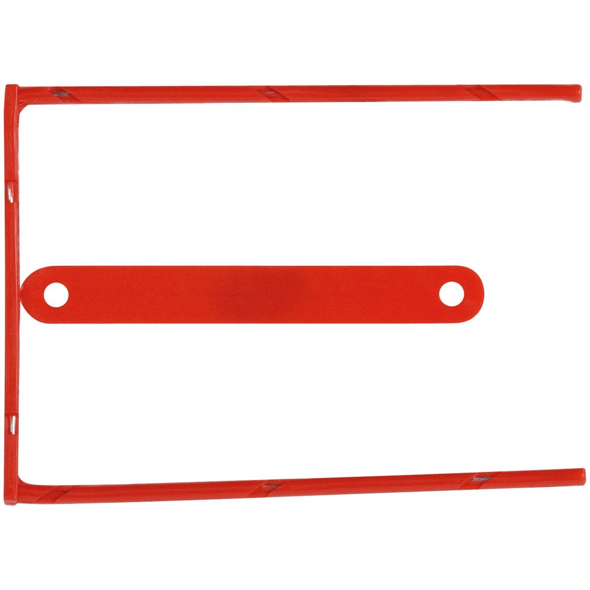 Q-CONNECT - raccoglitore per archivi D-clip, scatola da 100 pezzi, rosso