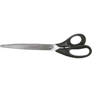 Q-CONNECT -   schaar, ft 25,5 cm, rechts, ronde punt, RVS, zwart, blister van 1 stuk
