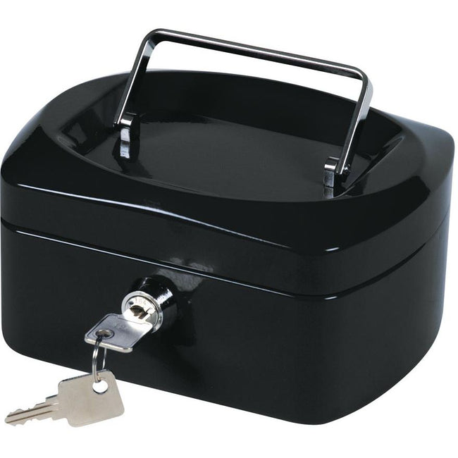 Q-CONNECT - Geldkassette, 155 x 120 x 75 mm, schwarz