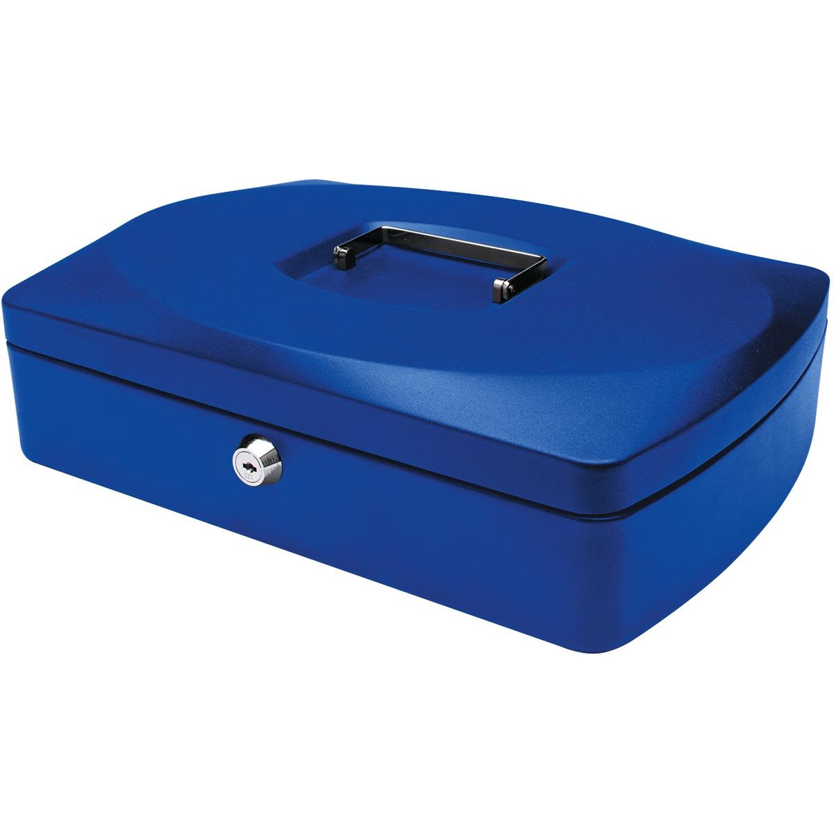 Q-CONNECT - caja para dinero, 325 x 235 x 85 mm, azul