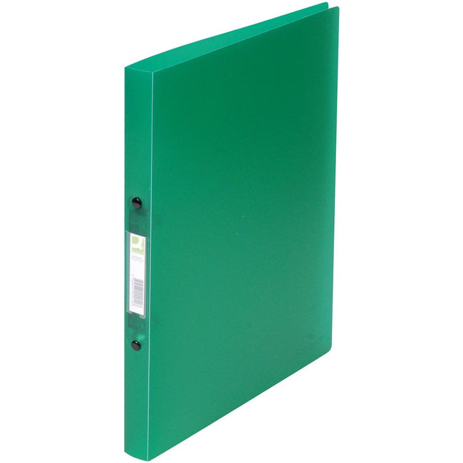 Q-CONNECT - ring binder, PP, 2 rings, 16 mm, transparent green