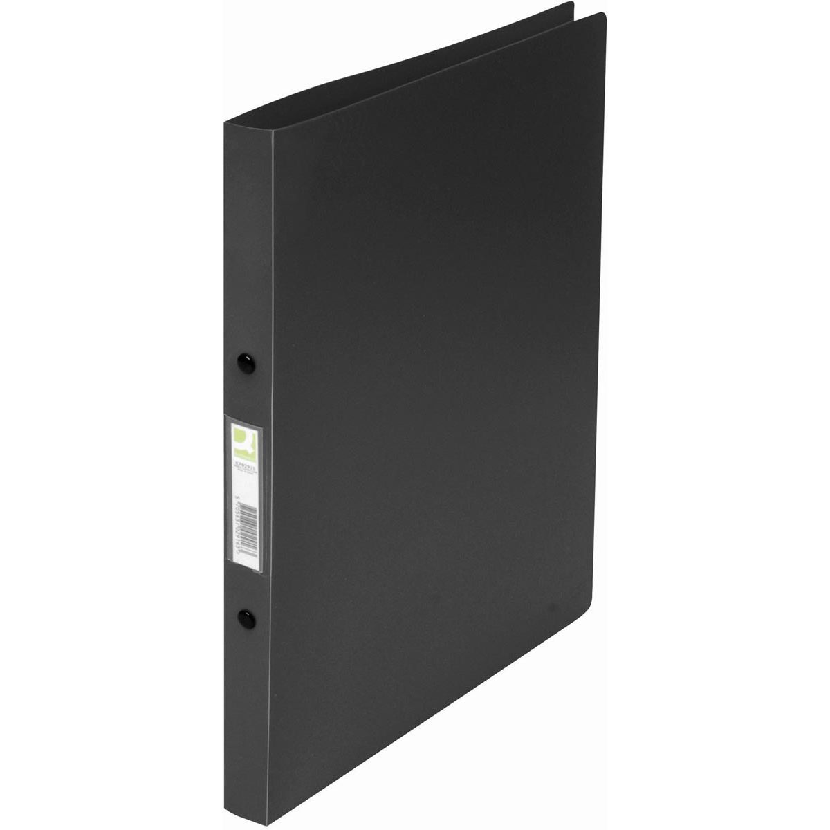 Q-CONNECT - carpeta de anillas, PP, 2 anillas, 16 mm, negra