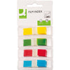 Q-CONNECT - index mini, ft 12,5 x 45 mm, 4 x 35 onglets, couleurs assorties