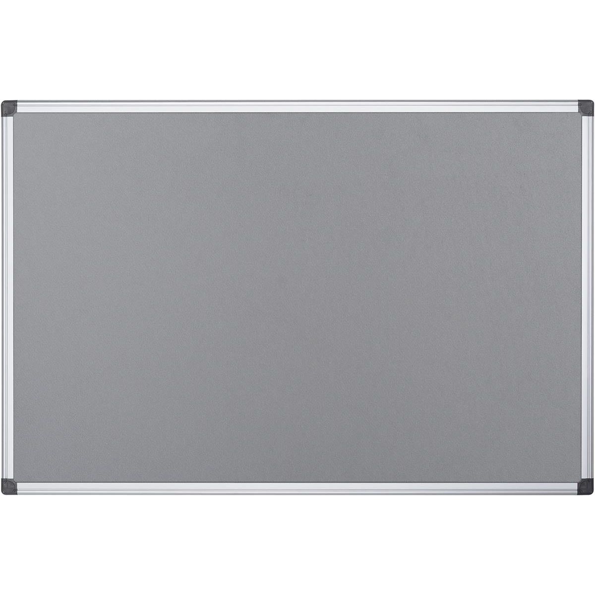 Q-CONNECT - Q-CONNECT textielbord met aluminium frame 60 x 45 cm grijs