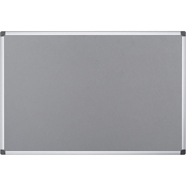 Q-CONNECT - Q-CONNECT textielbord met aluminium frame 60 x 45 cm grijs