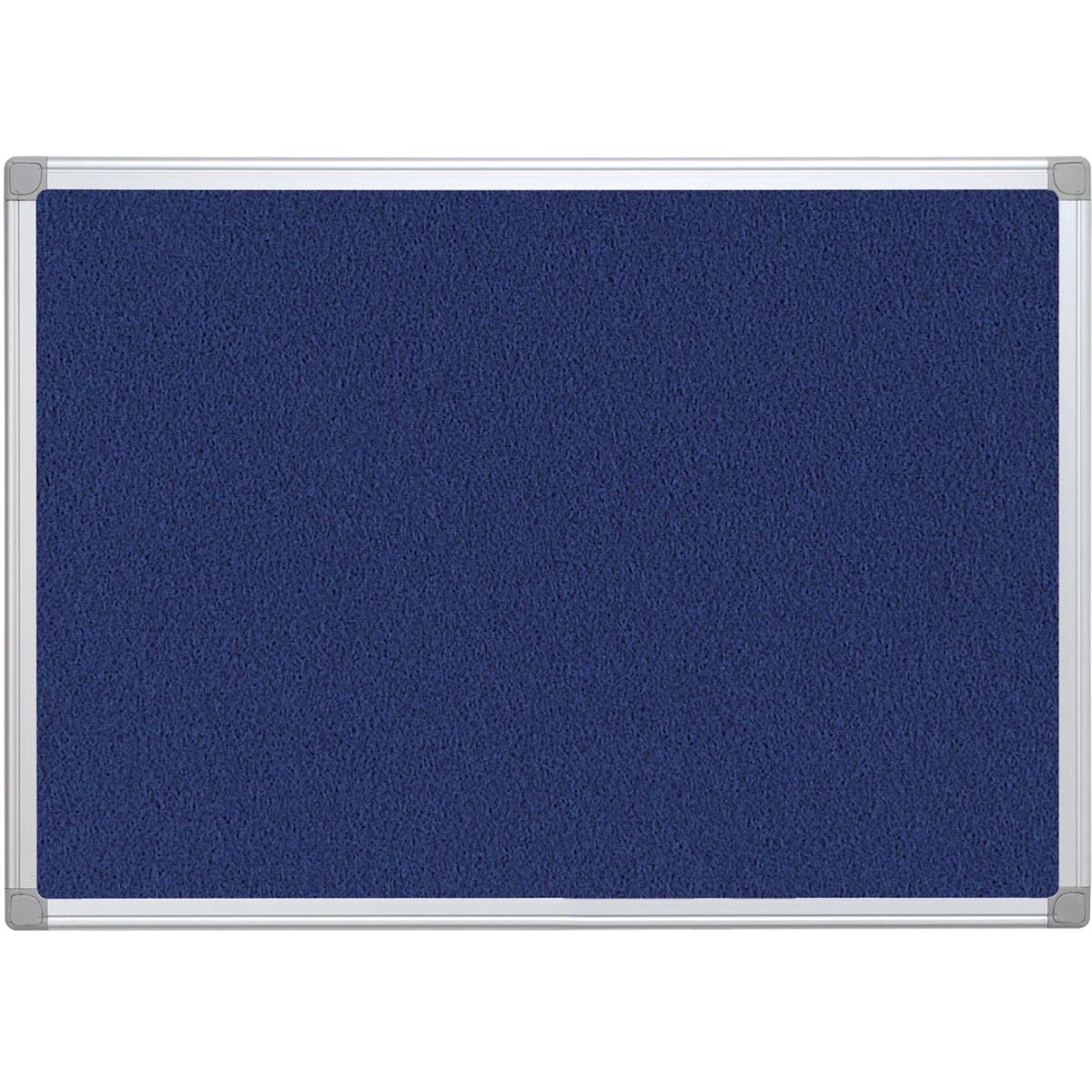 Q-CONNECT -   textielbord met aluminium frame 60 x 45 cm blauw